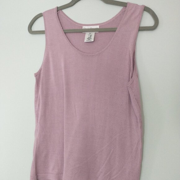 NWOT Reena Rowan Silk Purple Sleeveless Sweater - Picture 1 of 2